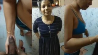Hindi hot bathroom sex MMS bf video